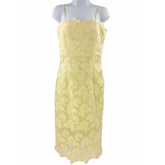 bardot sunshine lace sheath dress